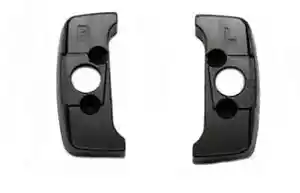 1974-88 TRANS AM FIREBIRD & CAMARO SEAT BELT GUIDE BRACKET/ESCUTCHEON SET- BLACK - Picture 1 of 1