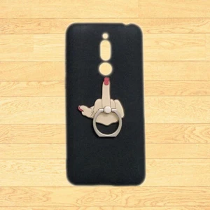For Meizu M6T X8 M6S S6 M8 Note V8 M6 M5C 3D Middle Finger Holder Soft TPU Cover - Picture 1 of 4