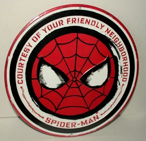 Marvel Comics Spider-Man Friendly Neighborhood Metal Wall Sign New NOS Sealed - Picture 1 of 5