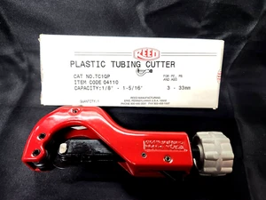 QTY 1 NEW REED 04110 TC1PQ PLASTIC PIPE CUTTER 1/8" - 1-5/16" NOS MADE IN USA - Picture 1 of 3