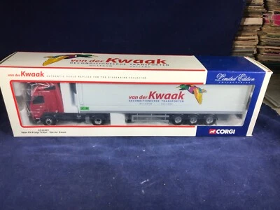 L-7 CORGI 1:50 SCALE DIE CAST TRUCK - CC12419 VOLVO FH FRIDGE TRAILER - VAN DER - Image 1 of 4