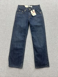 Levi's 550 Nwt Boys 10 slim  23x25 Relaxed Fit Tapered Leg Blue Denim Jeans - Picture 1 of 7