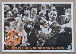 fotobusta film SI RIPARLA DELL'UOMO OMBRA - ANOTHER THIN MAN William Powell - Picture 1 of 1