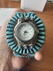 zuni sterling silver indian jewelry watch band vintage