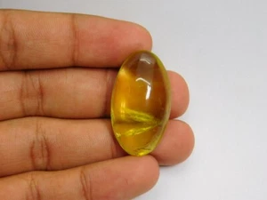 Natürlich Gelb Zitrone Quarz Cabochon Lose Edelstein für Schmuck 49 Cts. ME-4230 - Picture 1 of 3