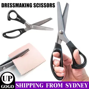 Dressmaking Pinking Shears Crafts Zig Zag Cut Serrated Scissors Serrated Fabric - Picture 1 of 11