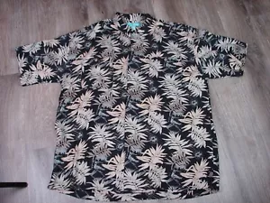 Kahuna Bay Herrenhemd Größe XL schwarz & beige Farbe Seidenmischung - Bild 1 von 8