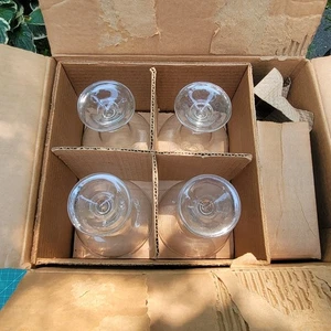 Seltene Vintage 15 Stück Anchor Hocking Coupette Gläser Margarita Champagner Coupes + Teller - Bild 1 von 10