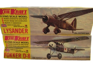 De colección Keil Kraft Flying Wood Modet Inglaterra Lysander & Fookker D-S Sin usar, en caja - Imagen 1 de 6
