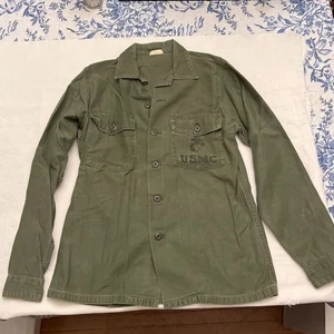 USMC OG-107 Fatigue Shirt, datiert 1969, ohne Größenetikett, T-69..., 85 $* - Bild 1 von 11