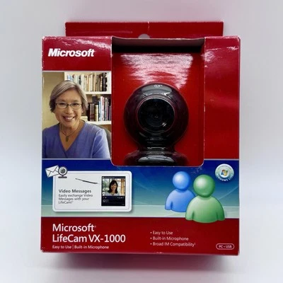 Microsoft LifeCam VX-1000 Webcam With Built-in Microphone New Factory Sealed - Image 1 of 4