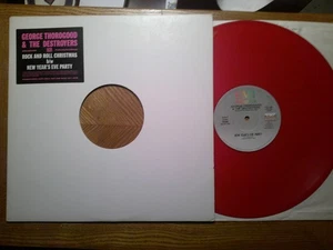 PROMO RED VINYL EMI 12" 33 RECORD/GEORGE THOROGOOD/ROCK AND ROLL CHRISTMAS - Foto 1 di 4