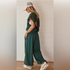 Free People FP Movement Throw and Go One Piece Emerald Green Women's Jumpsuit - Picture 1 of 15
