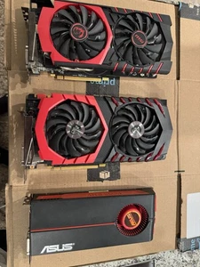 3 GPU, MSI GEFORCE GTX 1070 GAMING X 8G, R9 380 4G, ASUS ATI Radeon HD 5850 - Picture 1 of 4