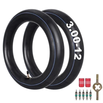 RUTU 2-Pack 3.00-12" Dirt Bike Inner Tube with TR4 Valve Stem 80/100-12 Motorcycle...