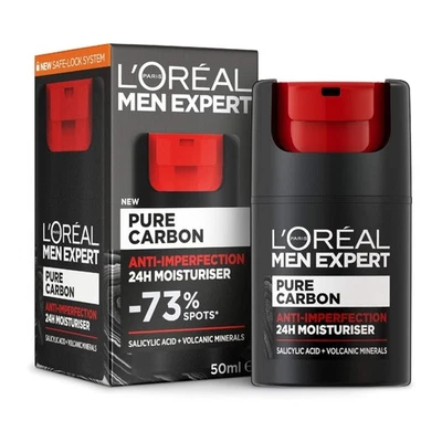 L’Oréal Men Expert Pure Carbon 24H Anti-Imperfection Moisturiser 50mL - image 1 of 4