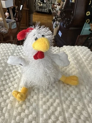 Ganz Webkinz White Chicken Hen Rooster Plush Stuffed Animal 9" No Code BB - Image 1 of 4