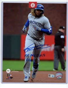 Vladimir Guerrero Jr Signed 8x10 Photo File 1st HR Topps Auth MLB Holo Blue Jays - Picture 1 of 2