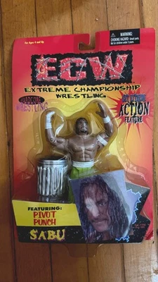 Figura de lucha libre Sabu ECW OSFTM 1999 pivote punzón sellado Foto 1 de 4