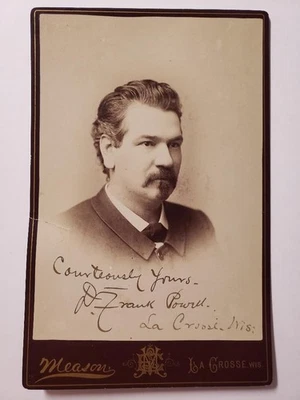 Antique Signed Photo D. F. POWELL White Beaver Buffalo Bill Cody Wild West Show - Image 1 of 4