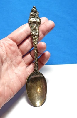 Colher REED & BARTON PRATA ESTERLINA LES SIX FLEURS ANTIGA 33,4 GRAMAS - Imagem 1 de 4