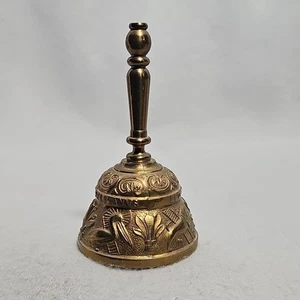 Vintage Brass Sanctuary Church Bell Agnvs Leo Aqvila Pelicanvs Made In England - Picture 1 of 11