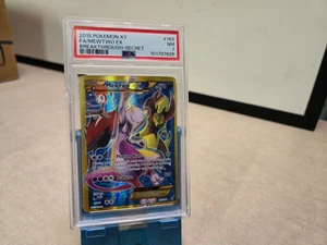 Pokemon Mewtwo EX XY Breakthrough Secret Rare Full Art #163 PSA 7 Small slabchip - Picture 1 of 3