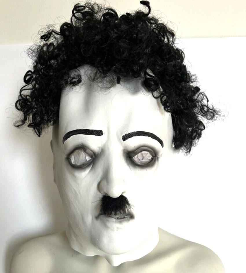 Máscara Charlie Chaplin Látex Comedia Años 20 Vestido Elegante Fiesta Foto 1 de 4