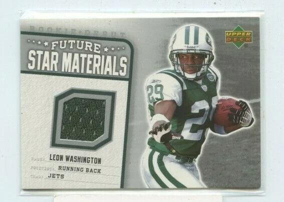 LEON WASHINGTON 2006 Upper Deck Future Stars Materials Rookie Debut Jersey - Image 1 of 1