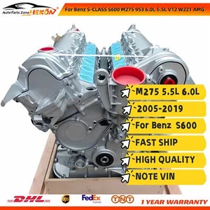Long Block Engine Assembly For Benz S-CLASS S600 M275 953 6.0L 5.5L V12 W221 AMG - Picture 1 of 5