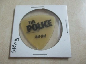 STING (GORDON SUMNER) THE POLICE 2007-2008 YELLOW GUITAR PICK - Picture 1 of 3