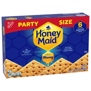 HONEY MAID Graham Crackers, Lunch Snacks, Party Size, 28.8 oz - Picture 1 of 6