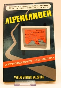 Alpenländer Alpenländer Österreich Vintage Straßenkarte ausklappbar 1:800.000 Salzburg - Bild 1 von 9