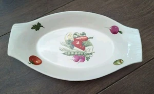 Vintage Figgio Flint Egersund Norway 9" Oval Tapas Nibbles Serving Dish VGC - Picture 1 of 7