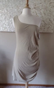 BP Women's One Shoulder Knit Mini Dress Size L Organic Cotton Recycled Polyester - Picture 1 of 11