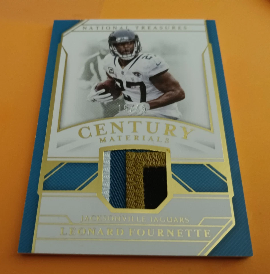 2018 Leonard Fournette National Treasures 4-Color PRIME PATCH (15/49) JAGUARS  - Image 1 of 1