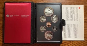 Canada 1981 Proof Set With 100th Trans-Canada Rail Silver Large Dollar(COA&Case) - Picture 1 of 5
