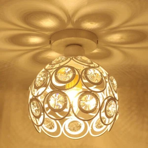 Elegant Floral Design Crystal Ceiling Light Cover Chandelier Pendant Light Shade - Picture 1 of 7