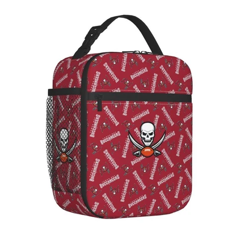 Tampa Bay Buccaneers Portable Insulated Lunchbag Fresh-keeping Picnic Bags Print Cover