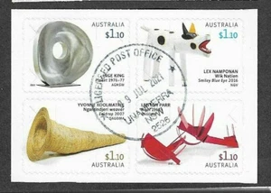 Australia 2021-Juego de esculturas f.usado/cto-autoadhesivos - Imagen 1 de 1