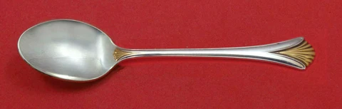 Regency Shell Gold By Lunt Sterling Silver Infant Feeding Spoon 6" Custom Made Cover
