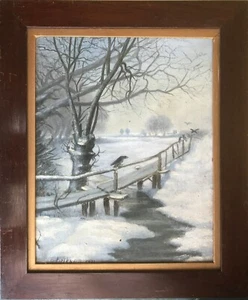 ESCENA MELANCÓLICA DE INVIERNO, fechada 1911 - Imagen 1 de 7
