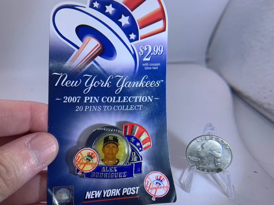 MLB  2007 New York Yankee Alex Rodriguez NOSWT Tack Pin T-1093 - Image 1 of 1
