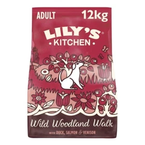 Lily's Kitchen Adult Dry Dog Food.Duck, Salmon & Venison. Economy Pack: 2 x 12Kg - Picture 1 of 4