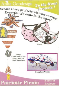 Anita Goodesign Patriotic Picnic Embroidery Machine Designs CD - Picture 1 of 2