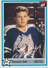 1990-91 7th Inning Sketch OHL #395 ALASTAIR STILL - Sudbury Wolves