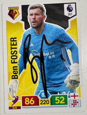 SIGNED Ben Foster Match Attax Football Card Watford FC RARE