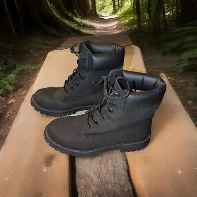 Timberland Womens Classic Boot Size 6 Waterproof Black Leather 6Inch GorpCore - Image 1 of 4