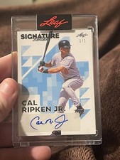 2023 Leaf Signature Series Cal Ripken Jr. Autograph #1/1 Blue