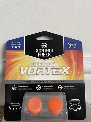 KontrolFreek PS4 Performance Thumbsticks Thumb Grips FPS FREEK VORTEX Orange - Image 1 of 2